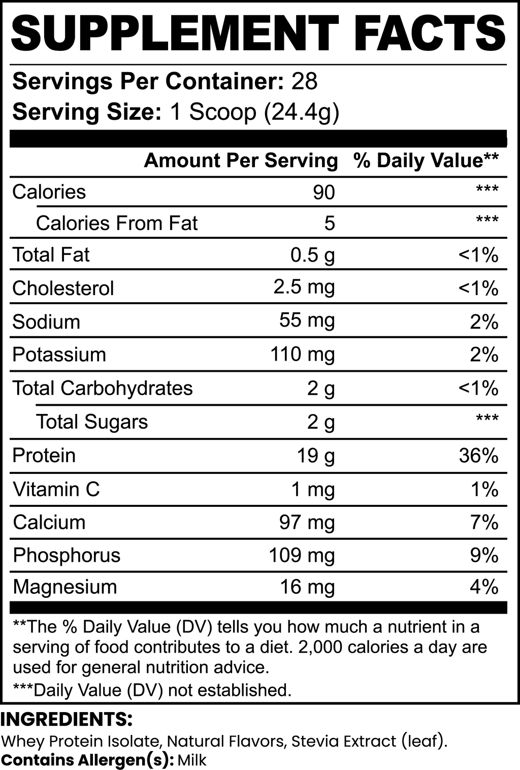 iHealth Pure3 100% Whey Protein Isolate (Vanilla)