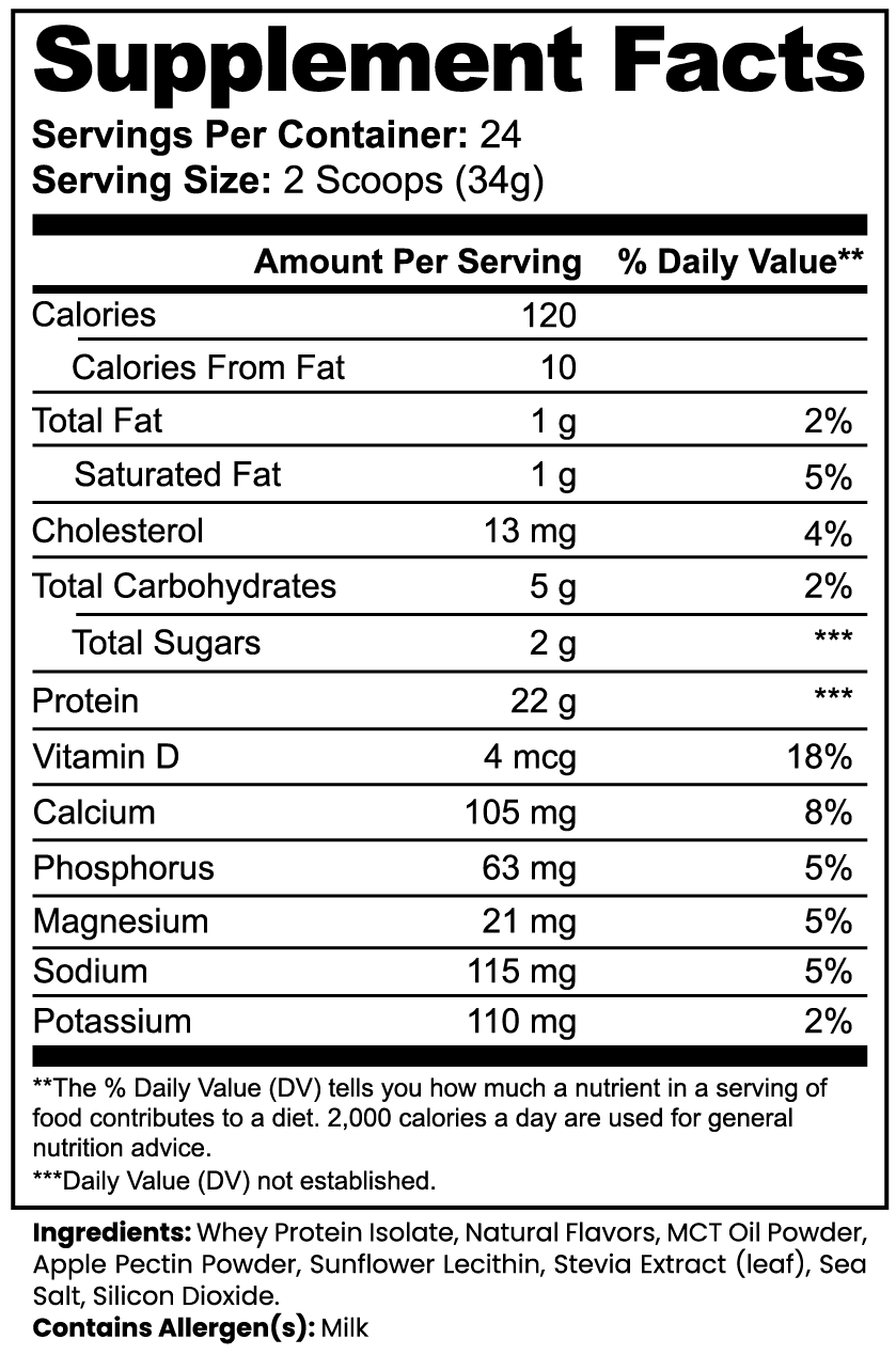 iHelth Whey Protein Isolate (Vanilla)